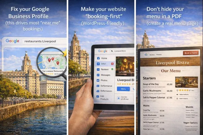 optimising local restaurant seo in liverpool