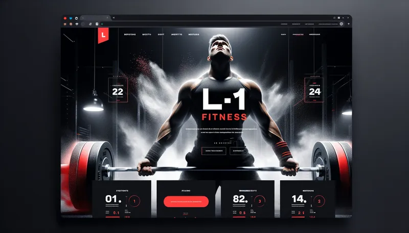L1 Fitness design mockup