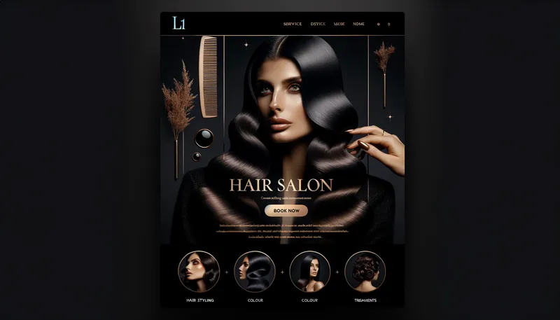 L1 Hair design mockup