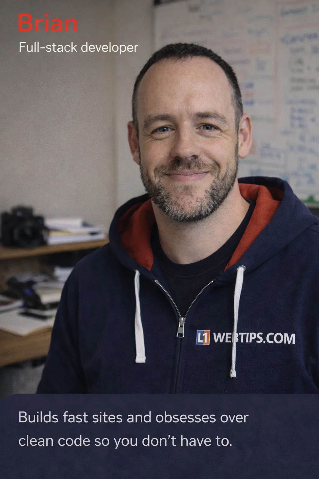 Portrait of Brian, Founder & Lead Dev