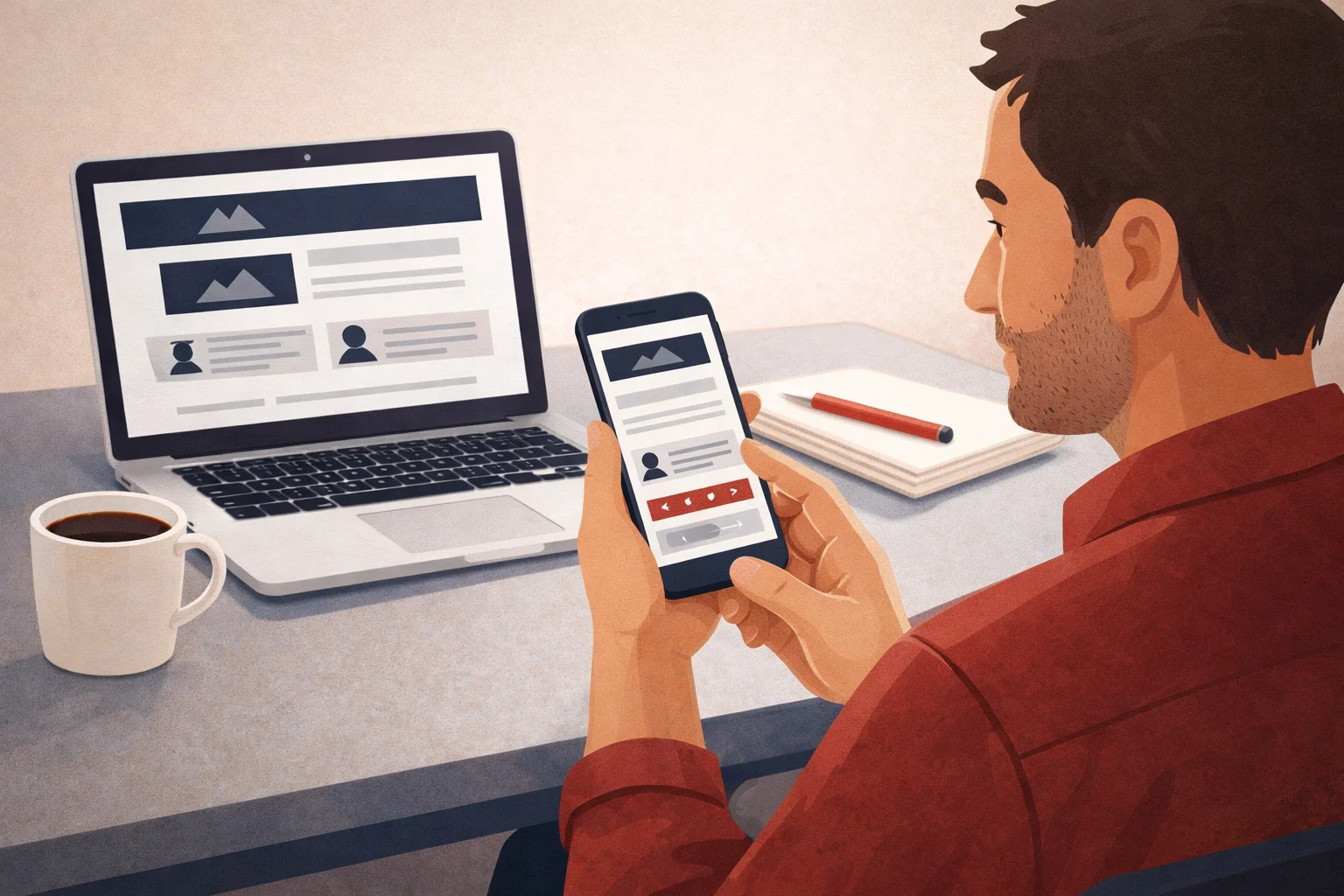 Liverpool business owner deciding between web design and SEO