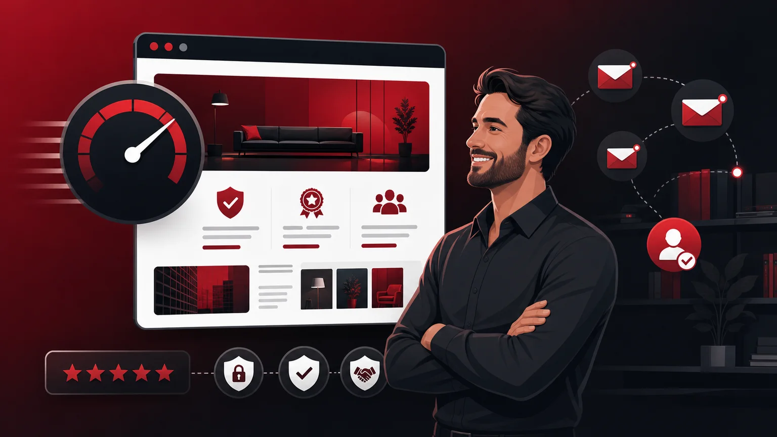 Fast website creating trust and customer enquiries