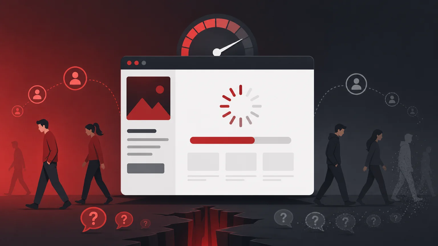 Slow website losing potential customer enquiries