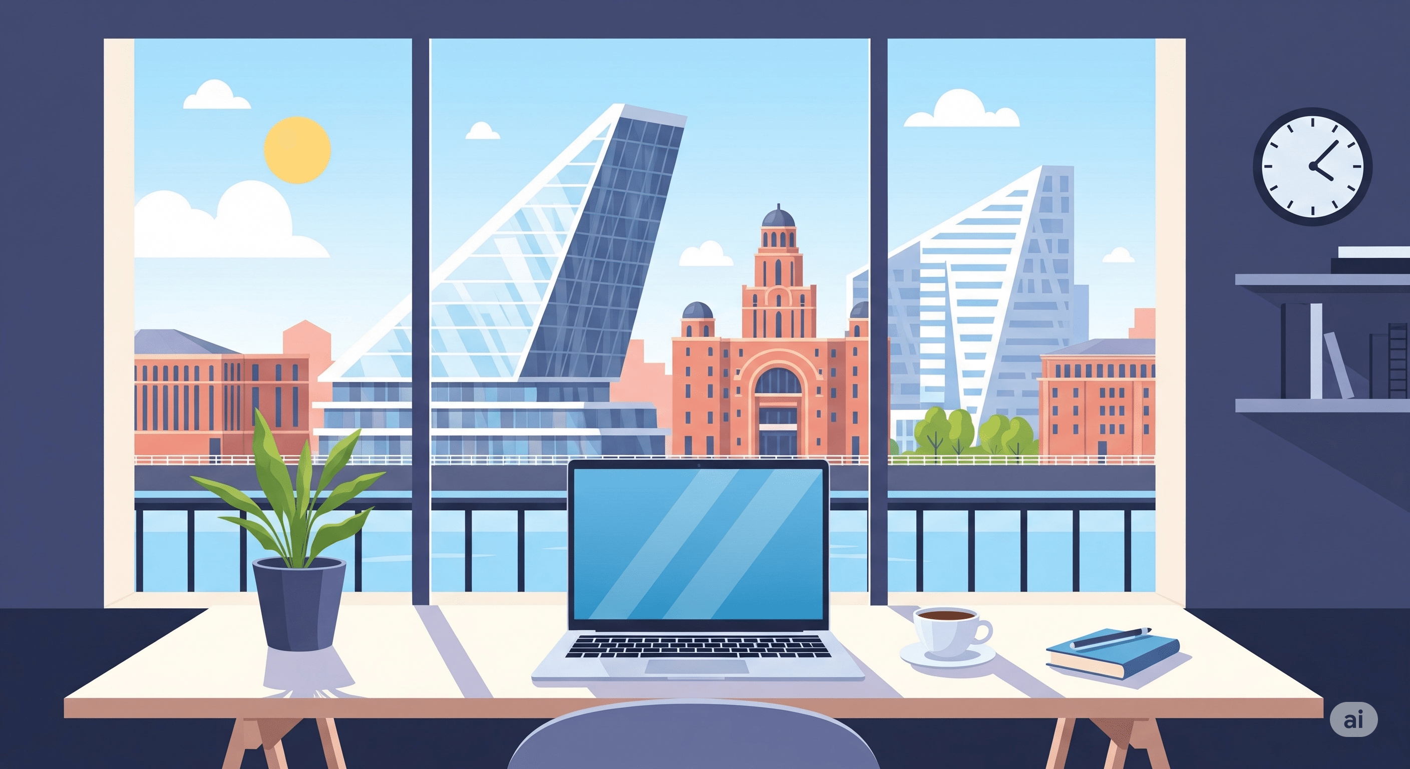illustrates a Liverpool work place
