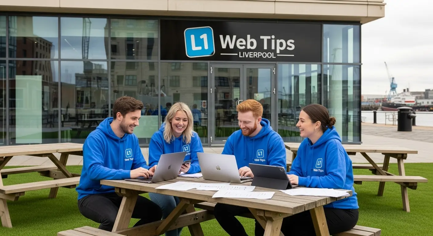 The L1 Web Tips team working collaboratively
