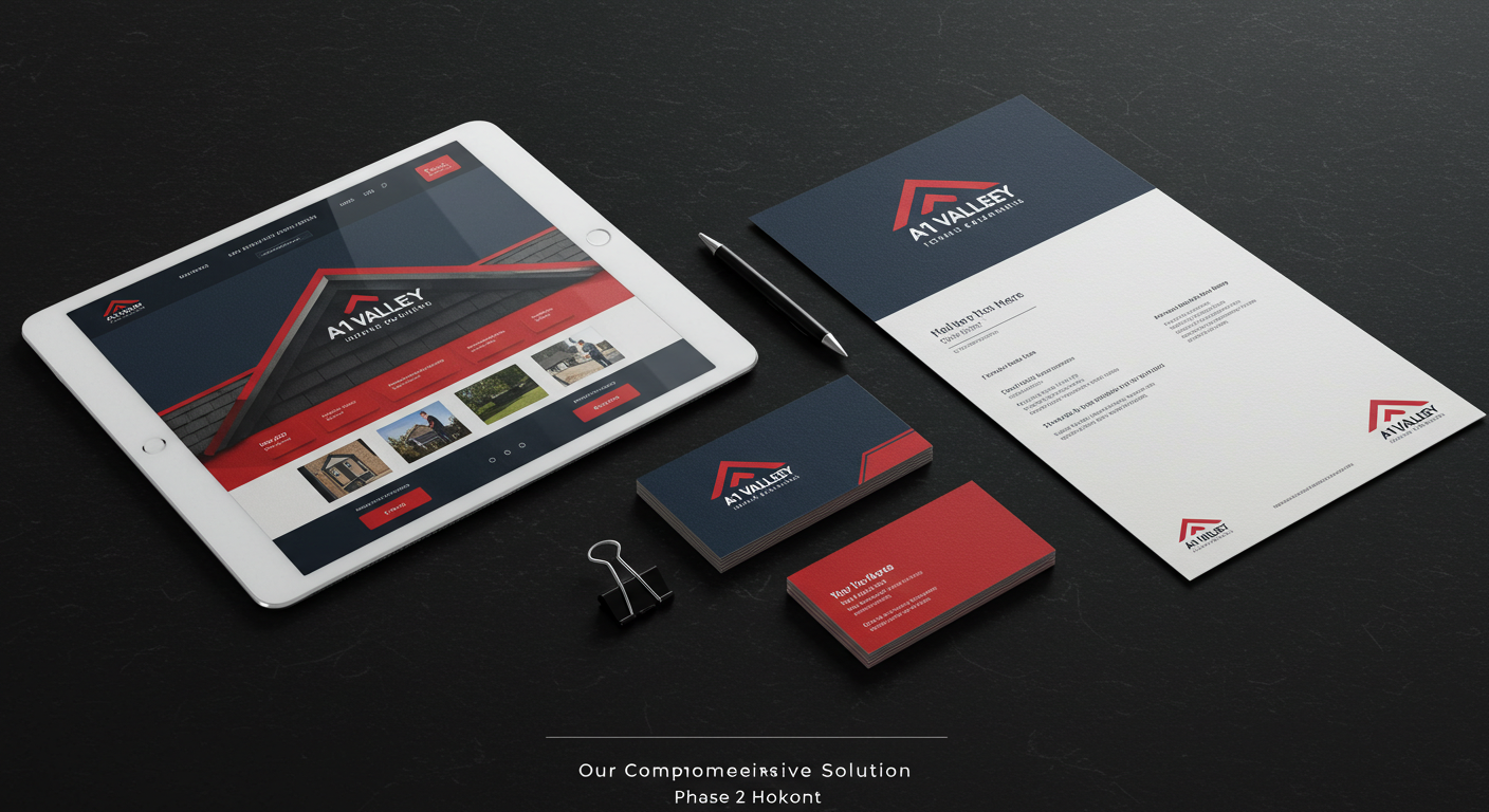 Case Study 5 New responsive website and branding for A1 Valley Roofing