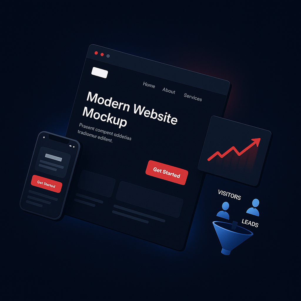 Website conversion optimisation dashboard